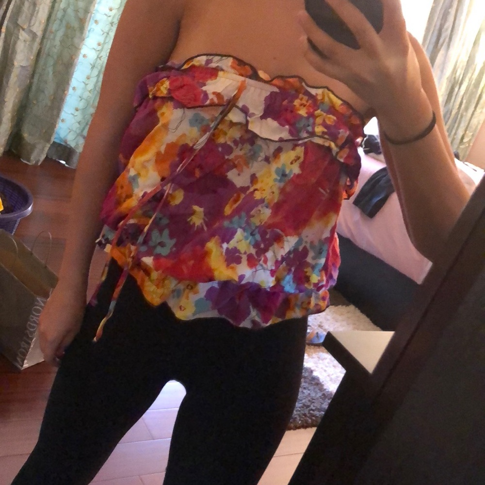 Final touch tropical tube top